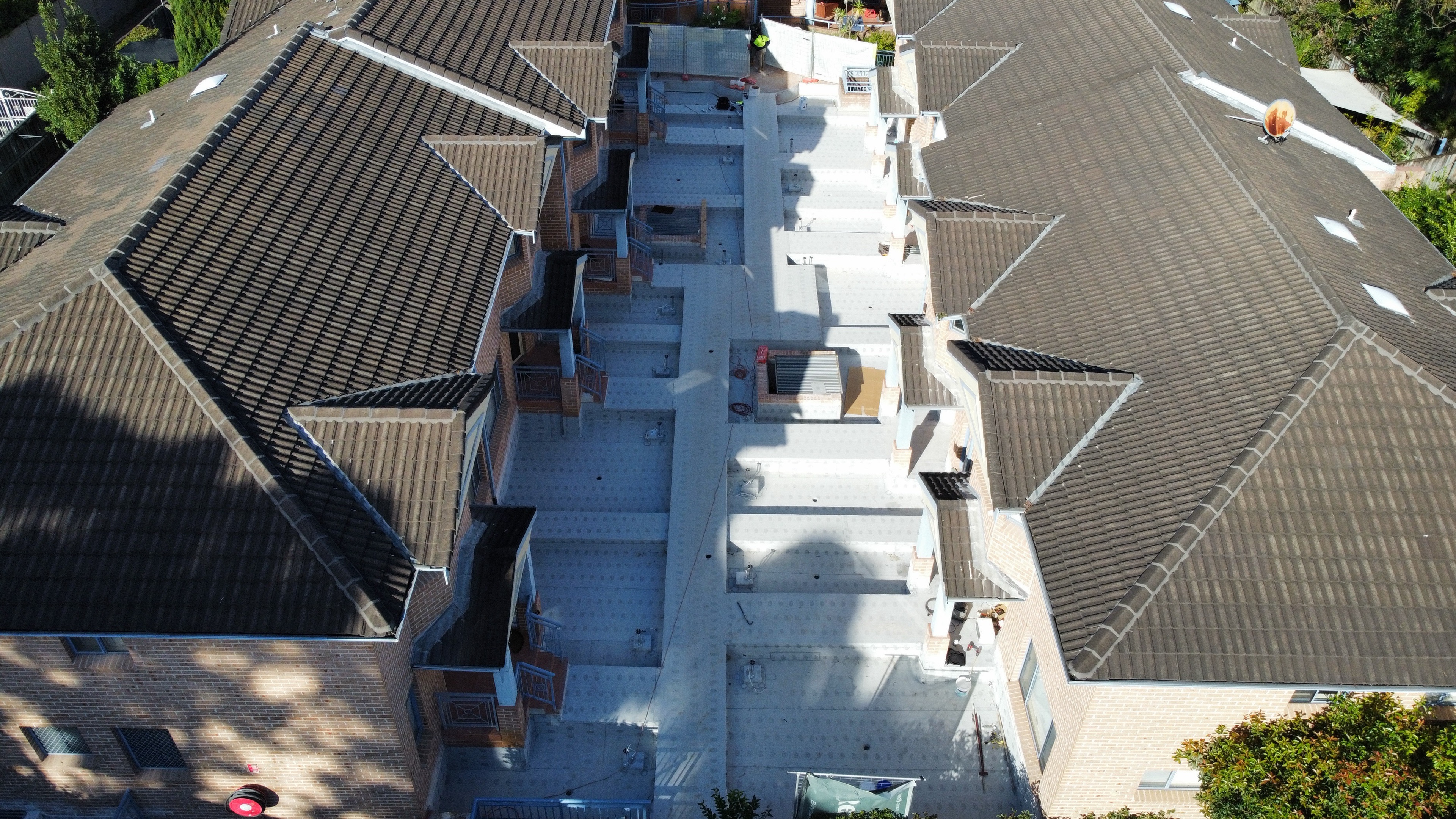 Sheet membrane installation, Mowbray Rd, Lane Cove